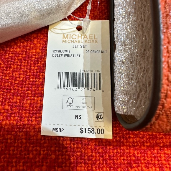 ❤️❤️❤️Authentic Michaelkors Jet Set Travel Signature Logo Smartphone Wallet❤️❤️ - Picture 8 of 10